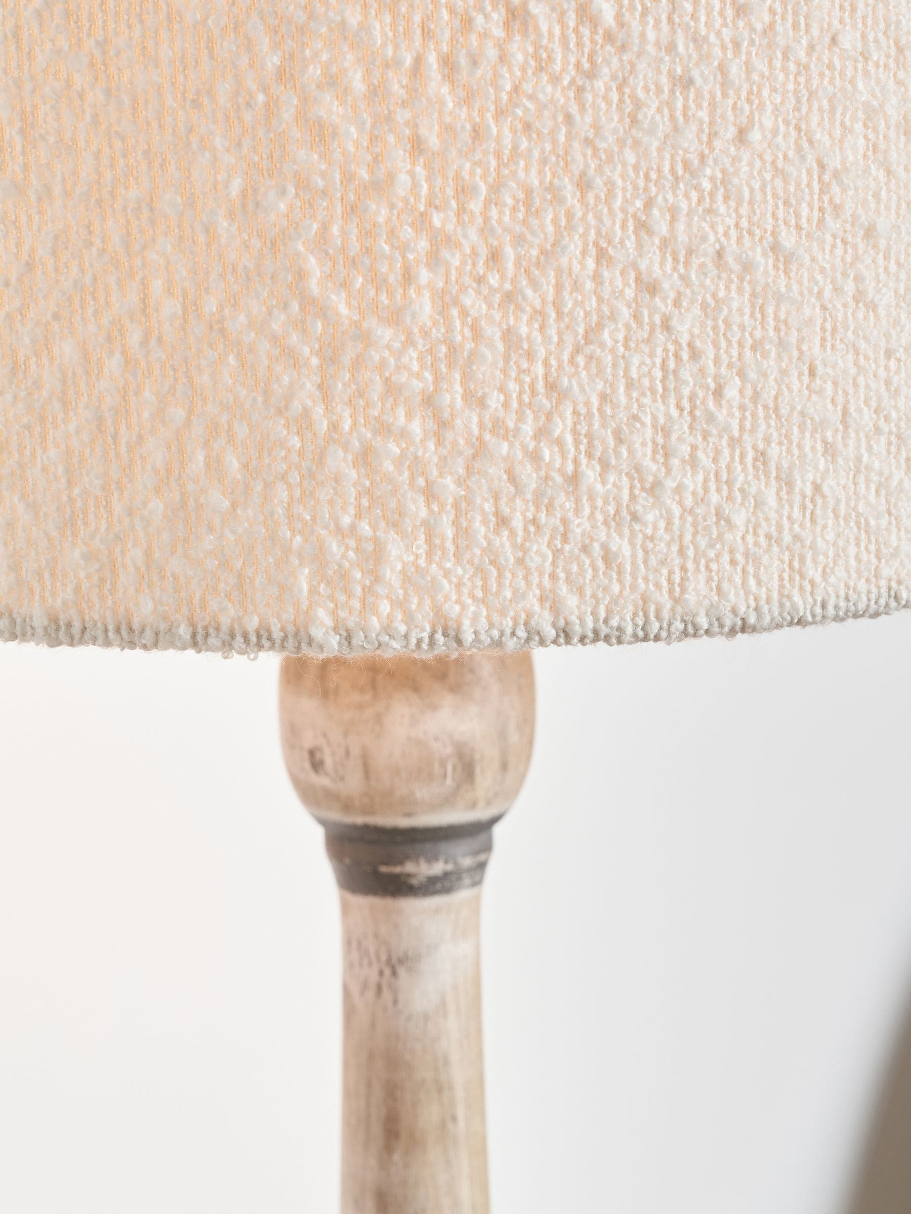 Pacific Lifestyle Captiva mango wood table lamp grey, imported from the UK