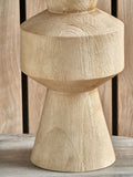 Pacific Lifestyle mango wood table lamp linen shade imported from UK