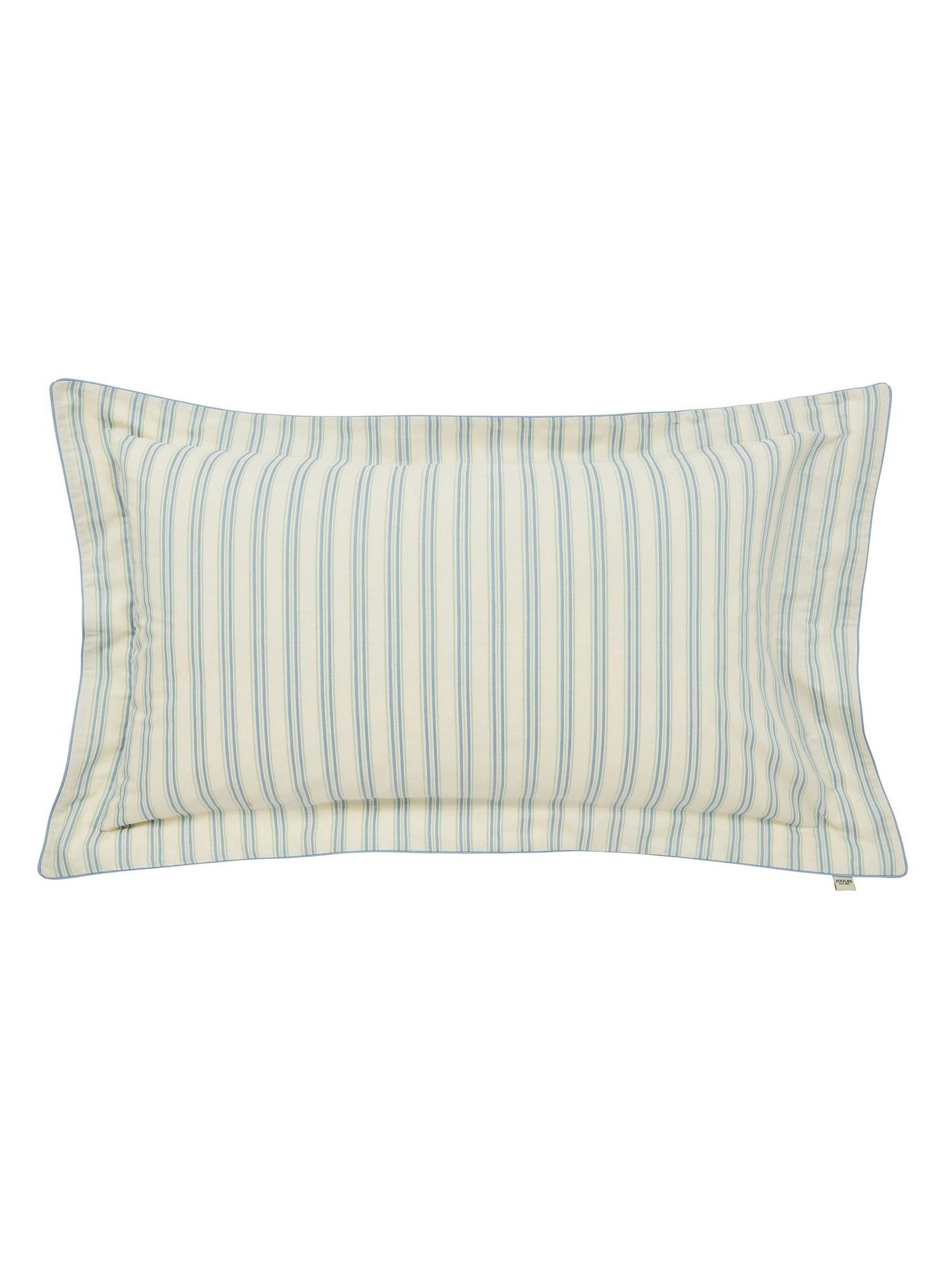 Joules blue ticking stripe duvet cover and pillowcase set, UK version