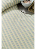 Joules blue ticking stripe duvet cover and pillowcase set, UK version