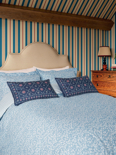 Next Joules Blue Fruity Ditsy Duvet Cover and Pillowcase Set- Buy online at McGrocer