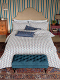 Joules blue floral scallop duvet cover and pillowcase set, UK version