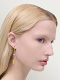 Marc Jacobs gold tone drop earrings with mother-of-pearl inlay, imported from the UK