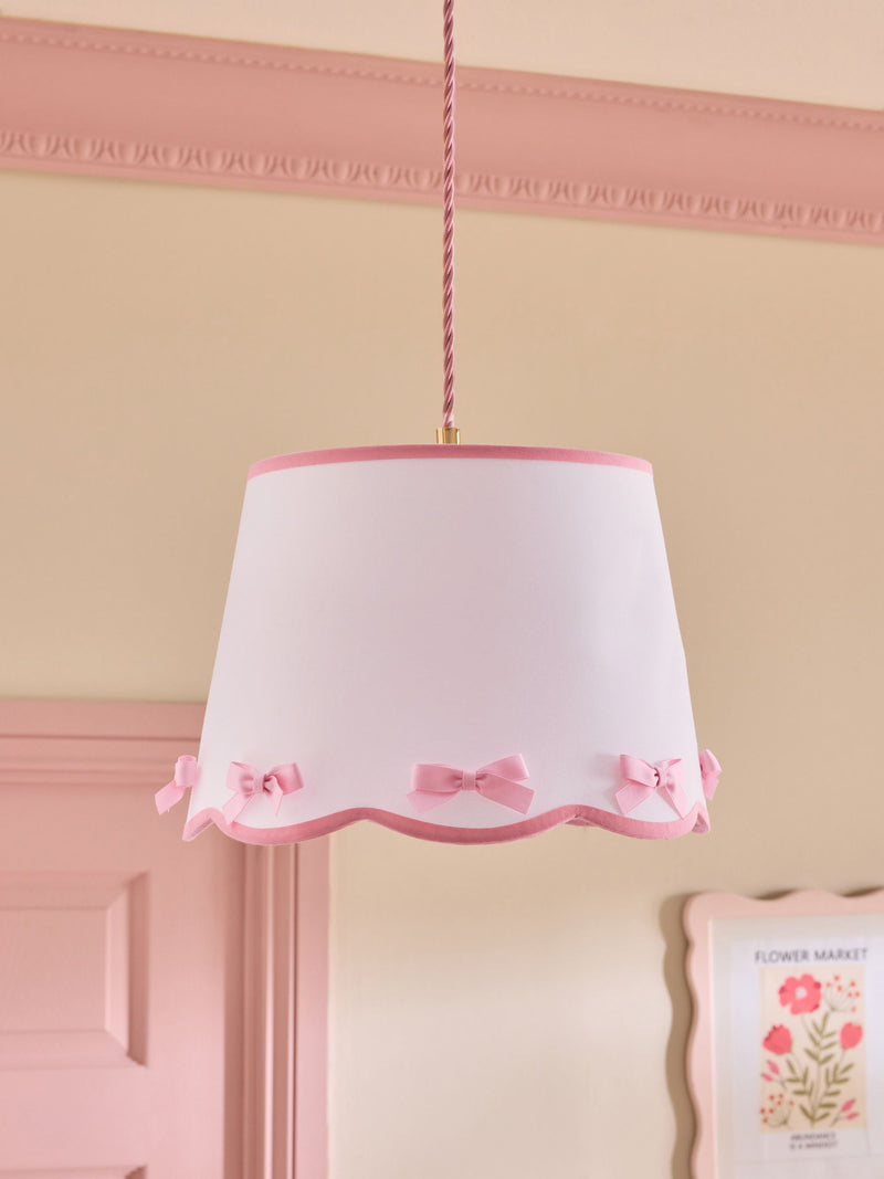 Next pink bow pendant lamp shade 30cm - British product