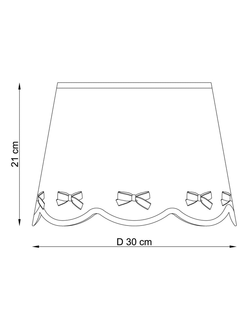 Next pink bow pendant lamp shade 30cm - British product