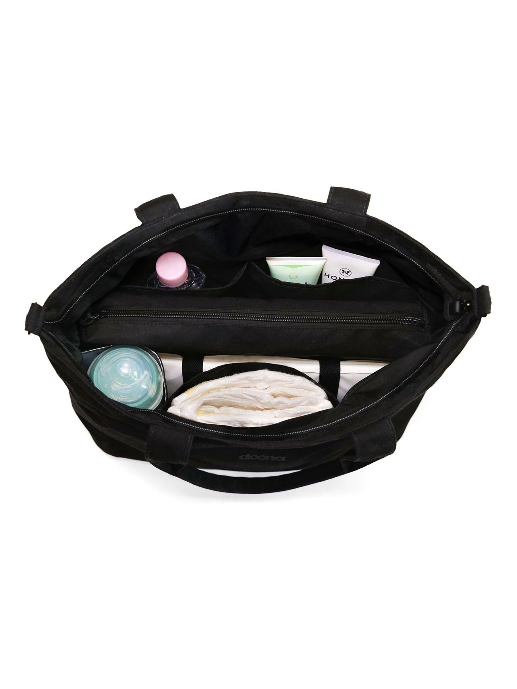 Doona Black Essentials tote bag for babies (British brand)