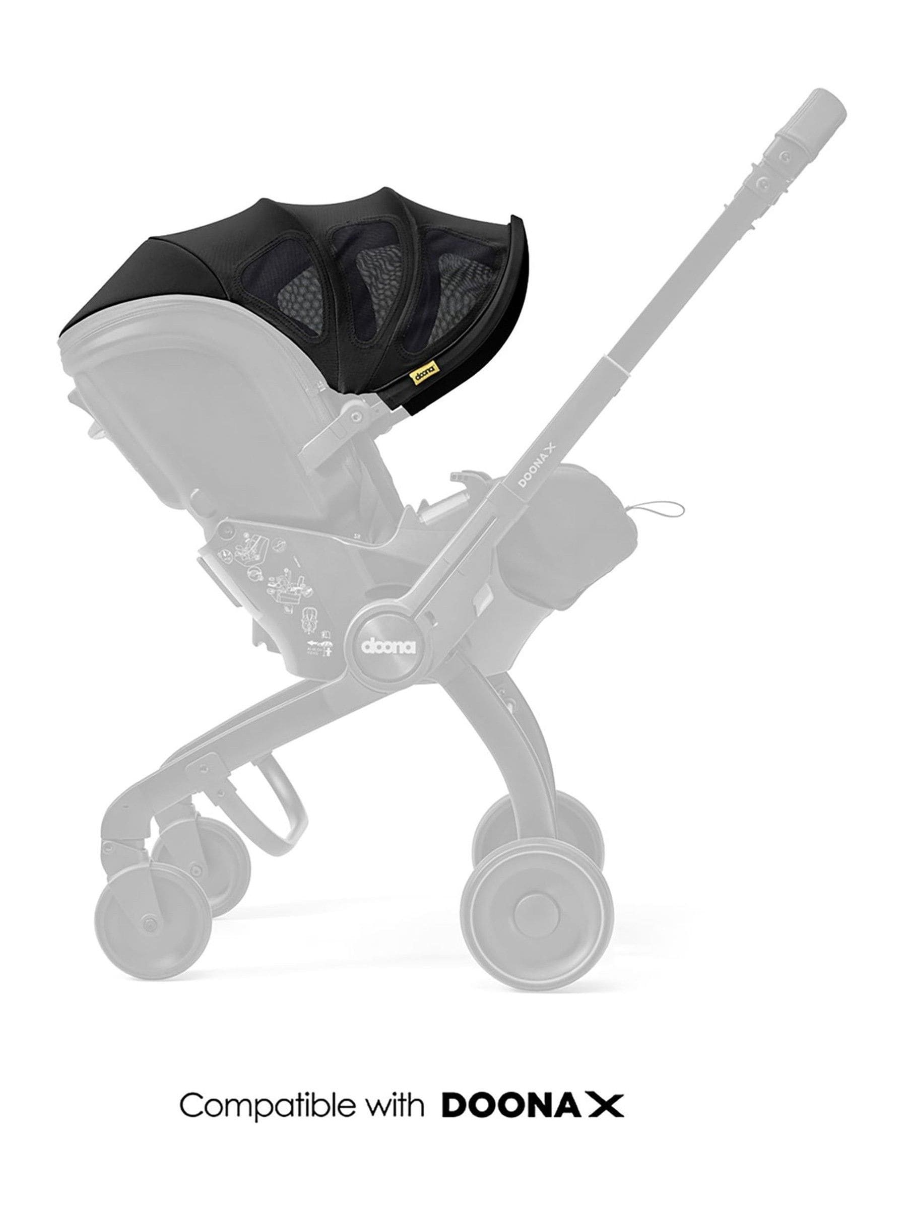 Doona Nitro Summer Canopy in black, UK version