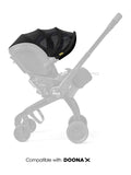 Doona Nitro Summer Canopy in black, UK version