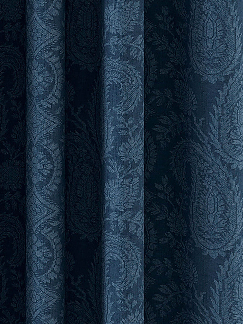 V&A Blue Silk Road blackout curtains 229x183cm, UK version
