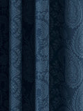V&A Blue Silk Road blackout curtains 229x183cm, UK version