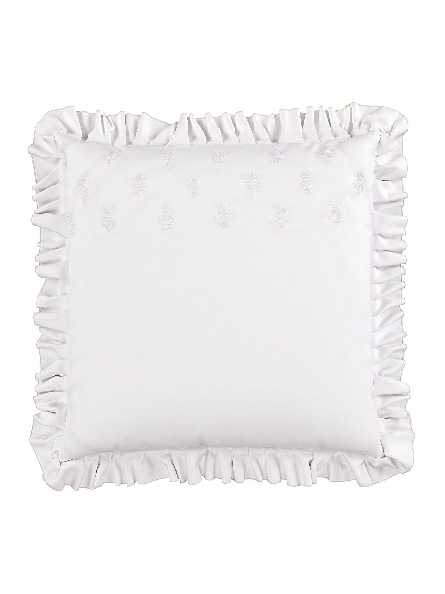 Sanderson Pinery embroidered pillowcase pair white cotton (British brand)