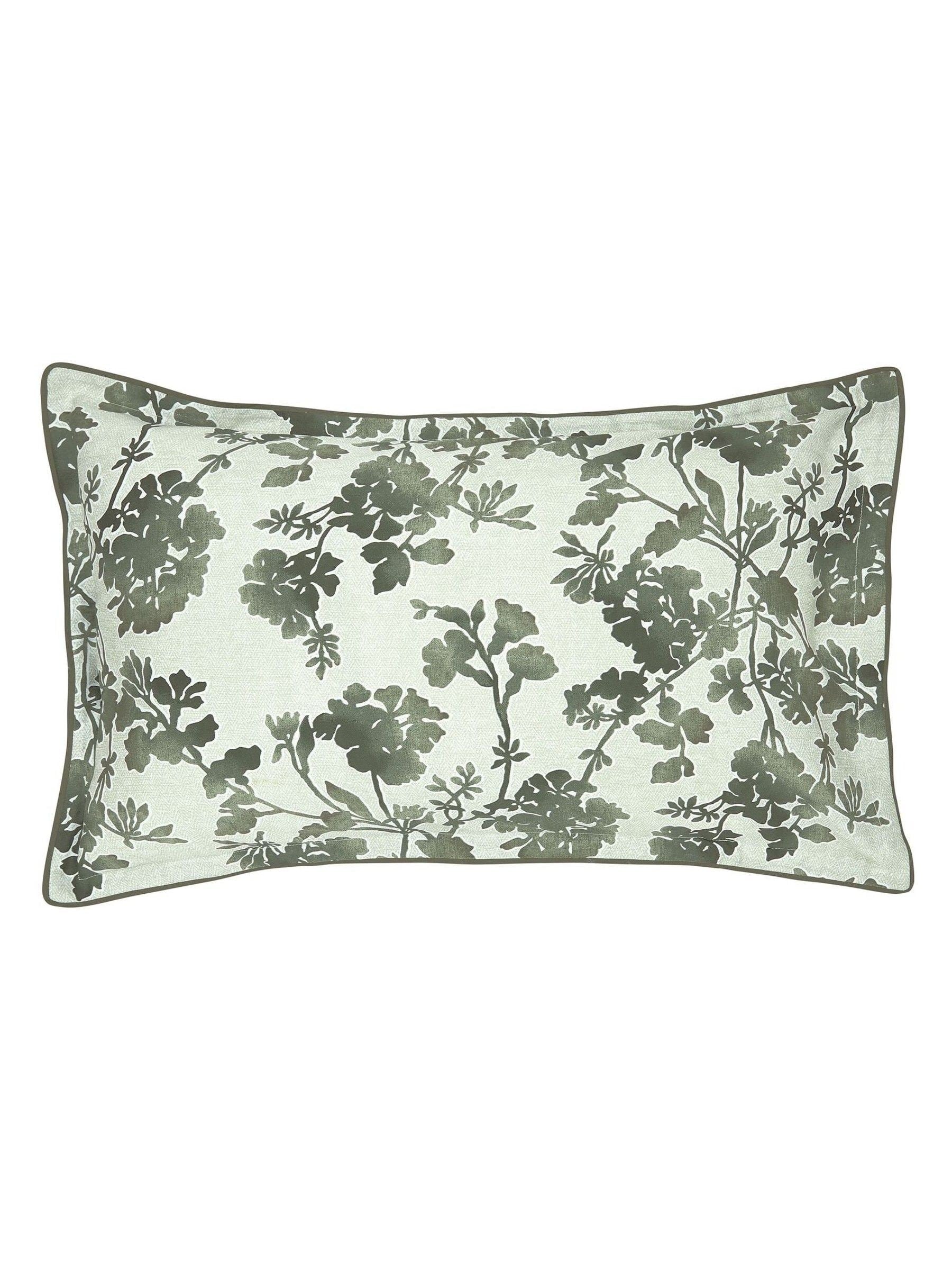 Bedeck of Belfast Green Yoko duvet cover and pillowcase set - British product