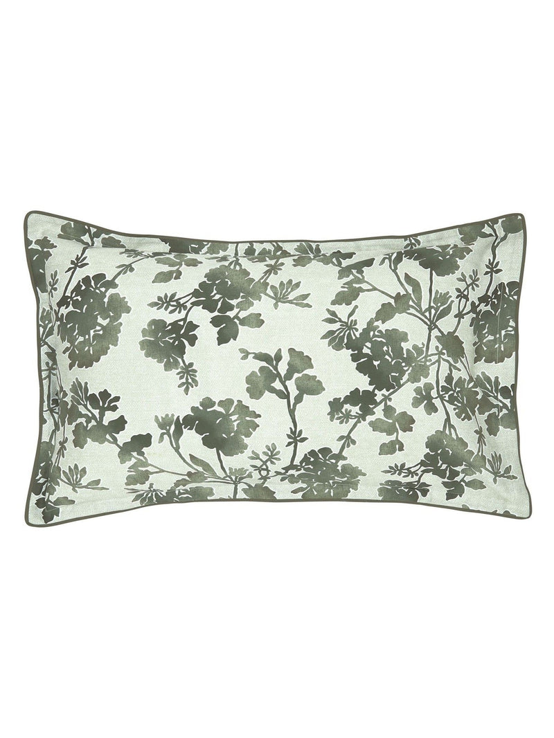 Bedeck of Belfast Green Yoko duvet cover and pillowcase set - British product