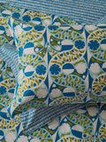 Scion Indigo Twist & Turn duvet cover and pillowcase set (British brand)