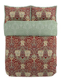 Morris & Co bedding set in Red Honeysuckle design, imported from the UK