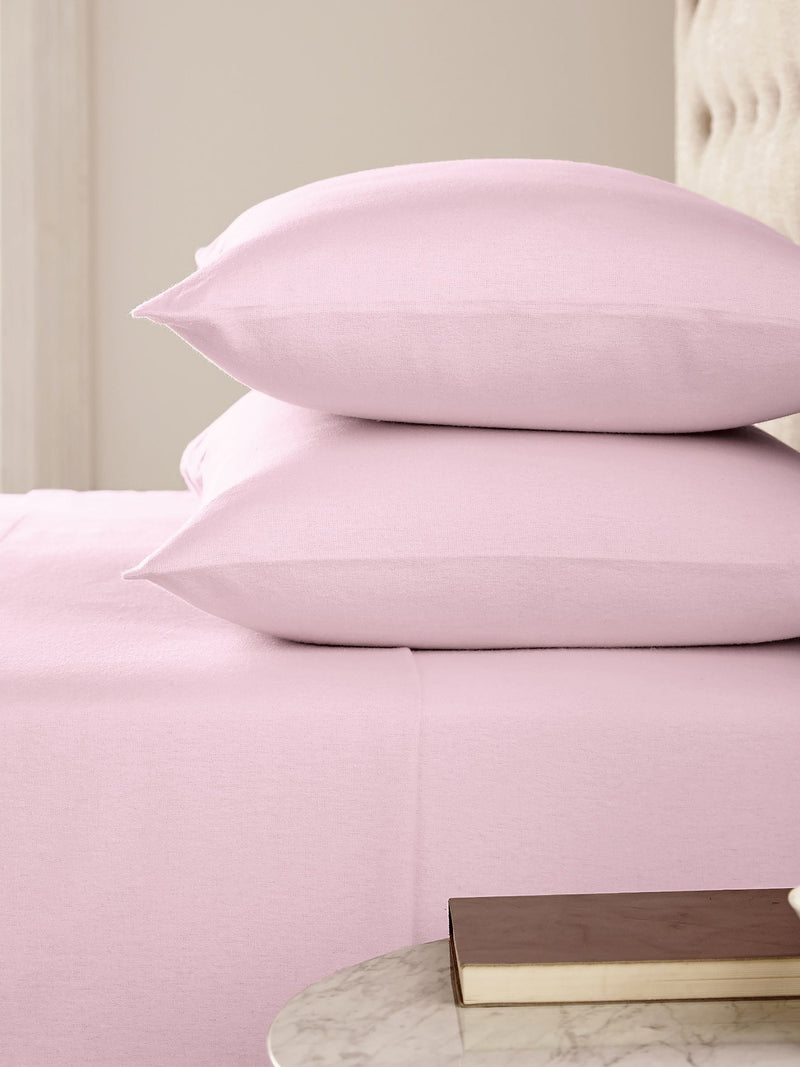 Helena Springfield Set of 2 White Supersoft Brushed Cotton Pillowcases