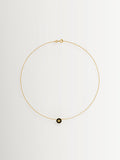 Tory Burch Black Icon Enamel Pendant Necklace (British brand)