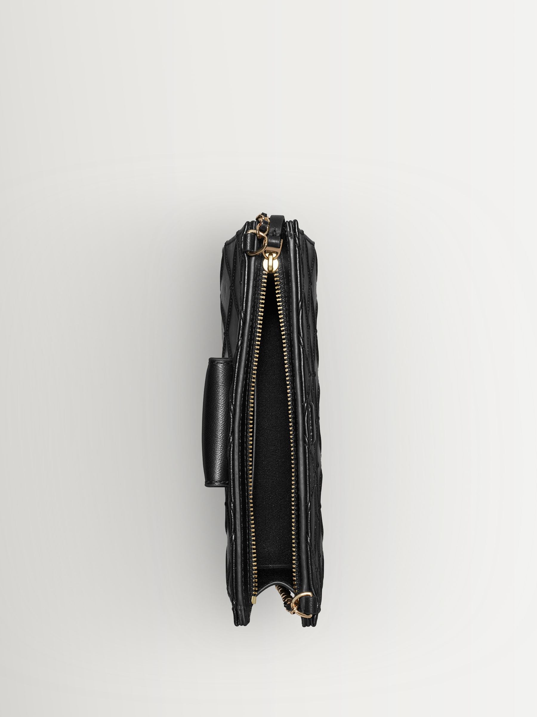 Tory Burch Black Fleming mini chain wallet, UK version