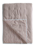 Gallery Home pink stitch cotton bedspread 260x240cm, imported from the UK