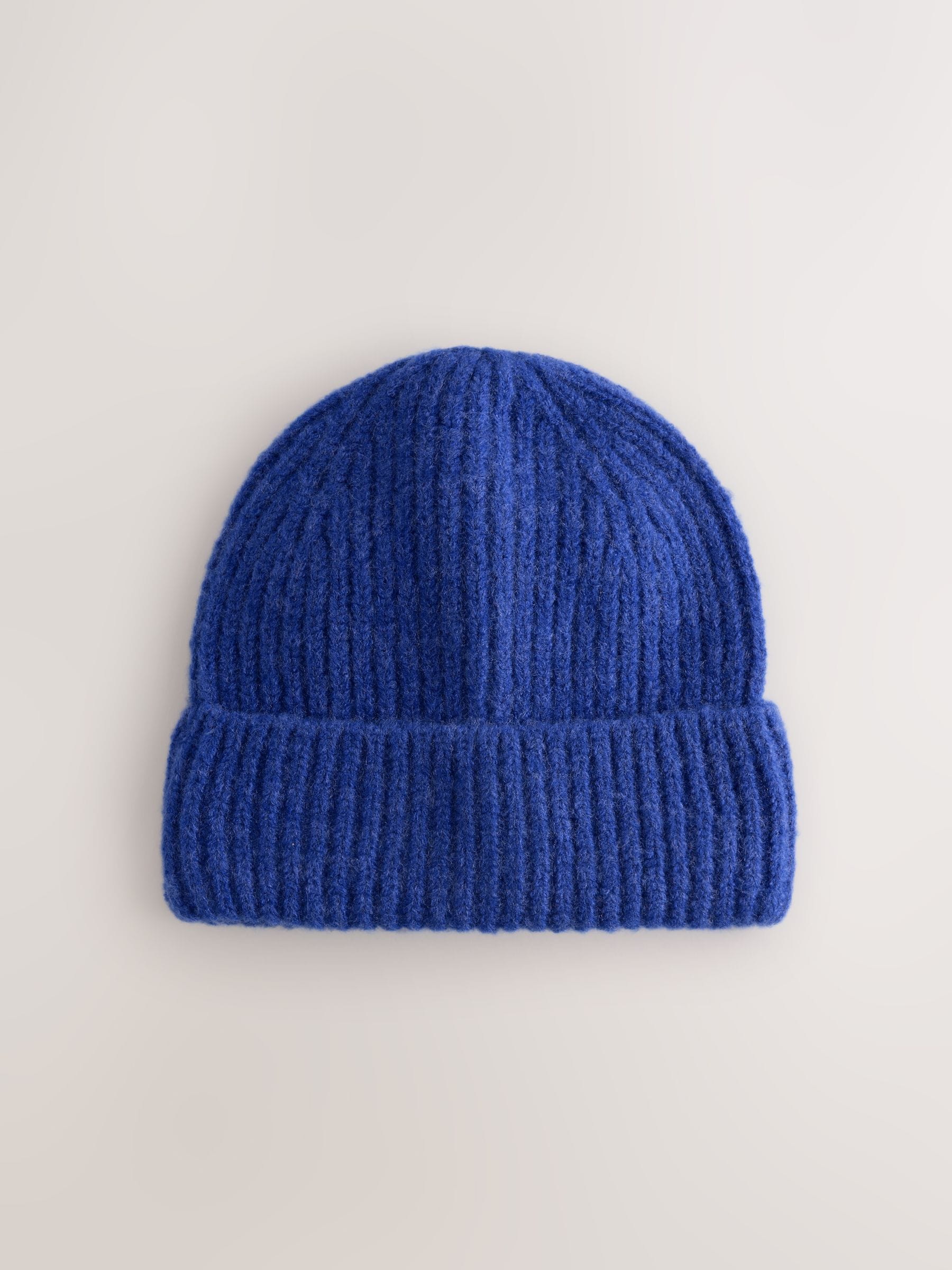 Blue Fluffy Beanie (1-16yrs)