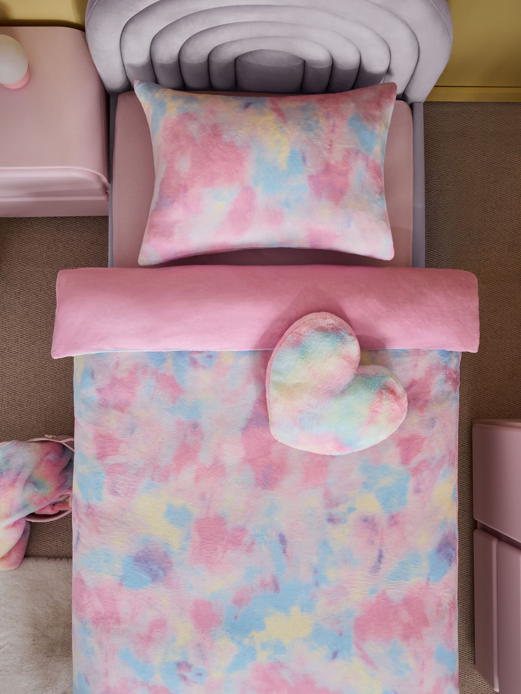Multi Ombre Cosy Fleece Duvet Cover and Pillowcase Set