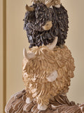Hamish Highland Cow stacked ornament multi-coloured resin, imported from the UK