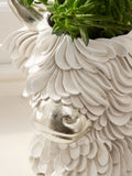 Hamish Highland Cow head vase cream gold (British brand)