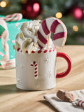 Christmas Hot Chocolate Candy Cane Mug Gift Set