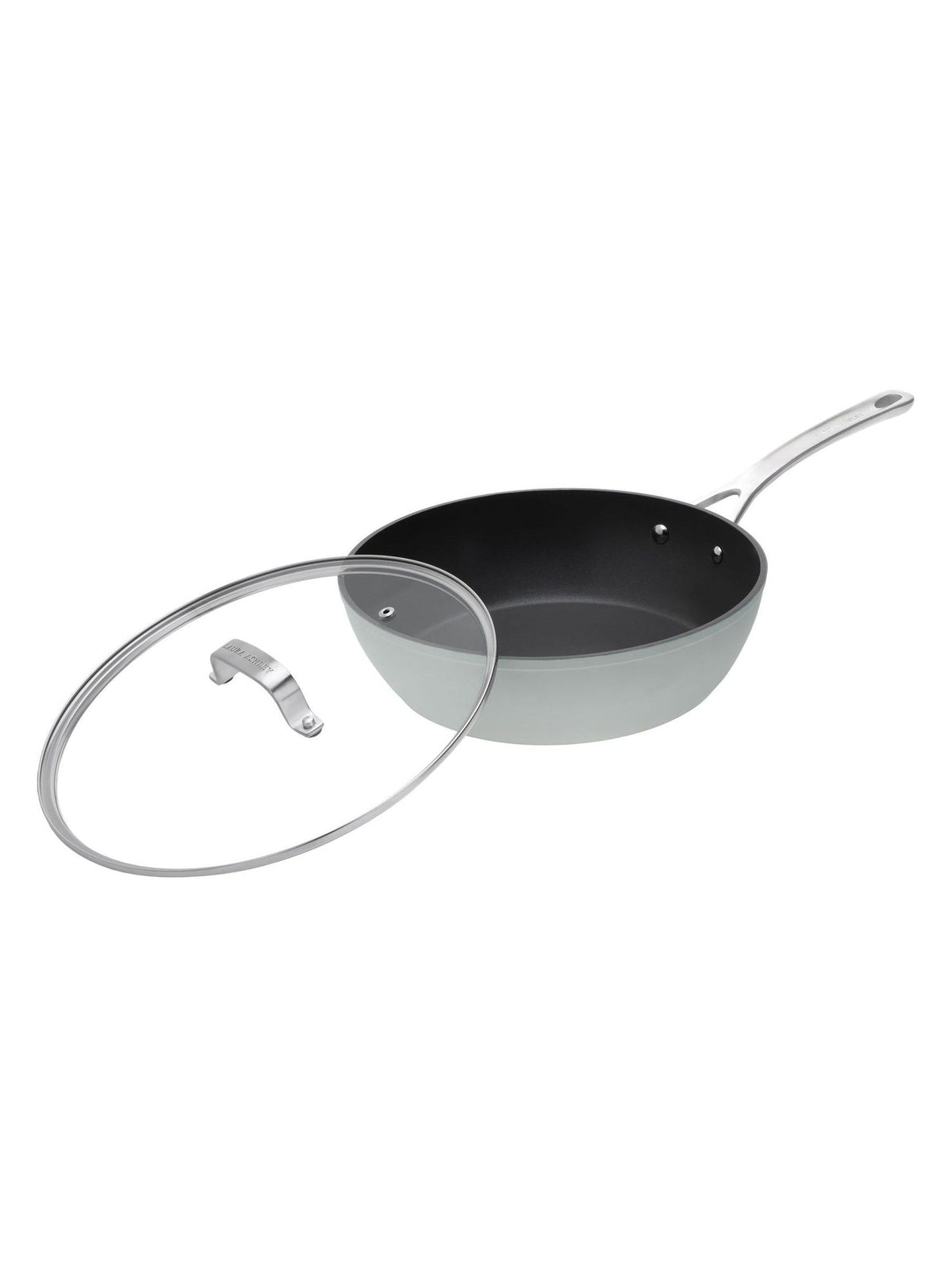 Laura Ashley Sage Leaf 28cm Non Stick Deep Saute Pan and Glass Lid
