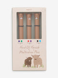 Brown Hamish Highland Cow pens set of 3 - British product