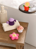 Colour changing bath buddies set of four flower garden British brand