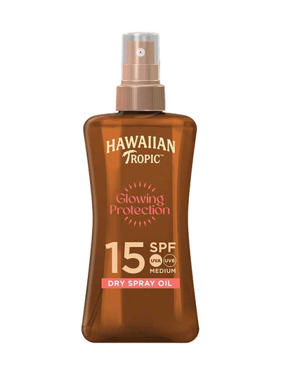 Spray d'huile sèche résistant à l'eau avec SPF15 et botaniques 200 ml