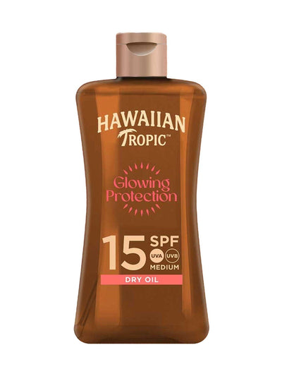 Hawaiian Tropic SPF15 Glowing Protection Trockenöl 100ml