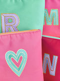 Alphabet makeup bag with initial letter design 18x22x9.5cm - British product