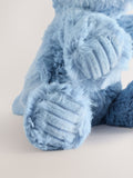 Blue Dinosaur plush toy, small and medium sizes - British product