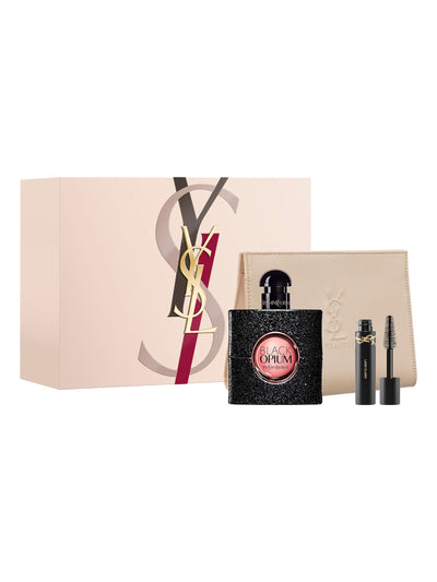 Next Yves Saint Laurent Black Opium Eau de Parfum 50ml with Mini Lash Clash Mascara and Pouch Set- Buy online at McGrocer