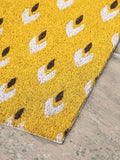Gallery Home yellow ikat coir doormat 60x90cm (British brand)