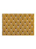 Gallery Home yellow ikat coir doormat 60x90cm (British brand)