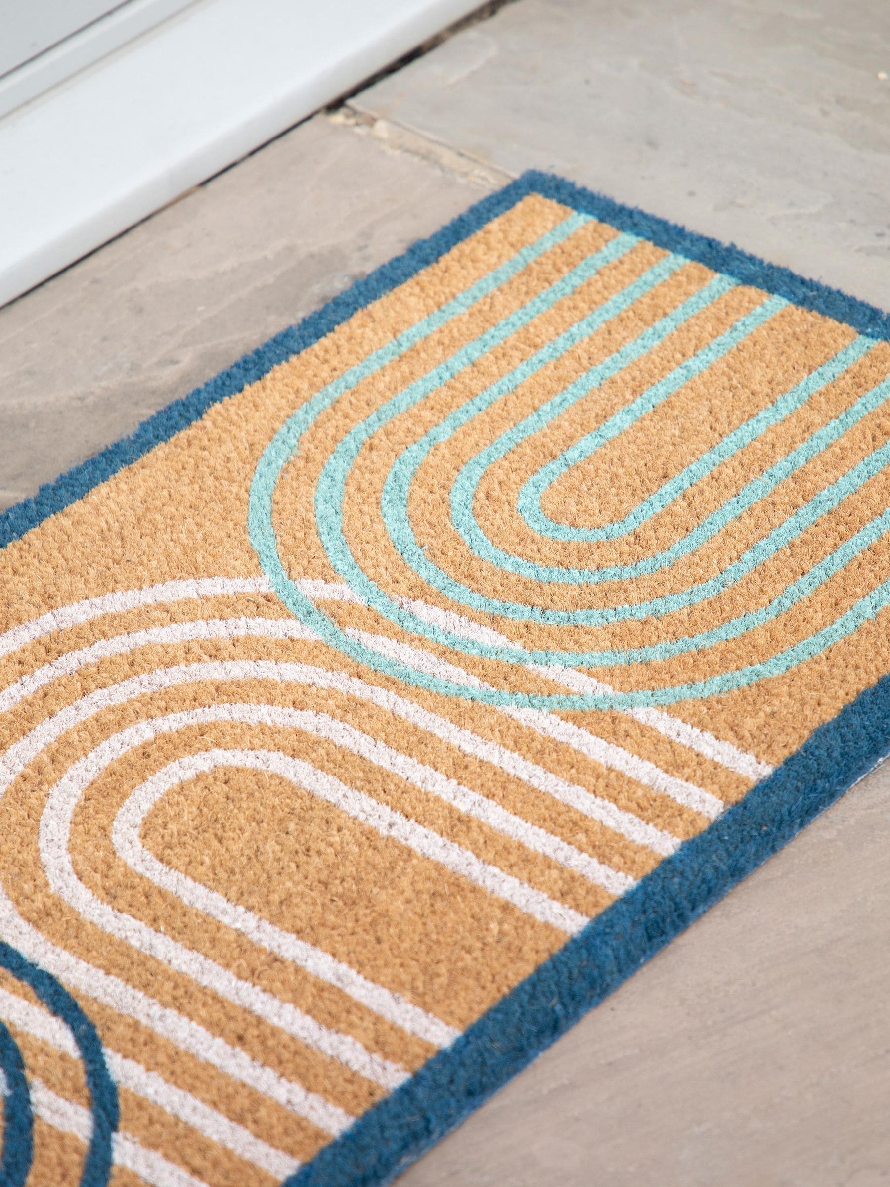 Gallery Home doormat Natural Ikat Arch Double 120x40cm, UK version