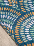 Gallery Home Blue Ikat Peacock doormat 60x90cm - British product