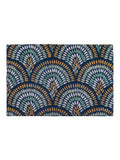 Gallery Home Blue Ikat Peacock doormat 60x90cm - British product
