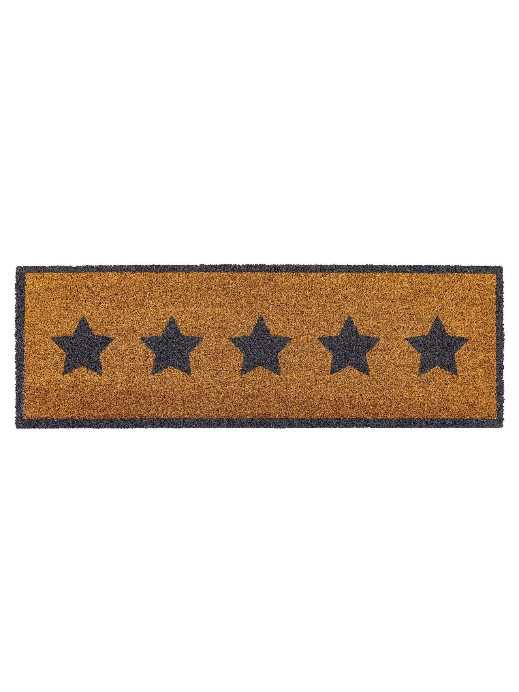 Gallery Home natural star coir doormat 120x40cm (British brand)