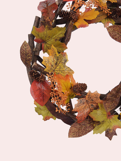 Next Laura Ashley Multi vorbeleuchteter Herbstlaub-Kranz 37cm- Jetzt online bei McGrocer kaufen