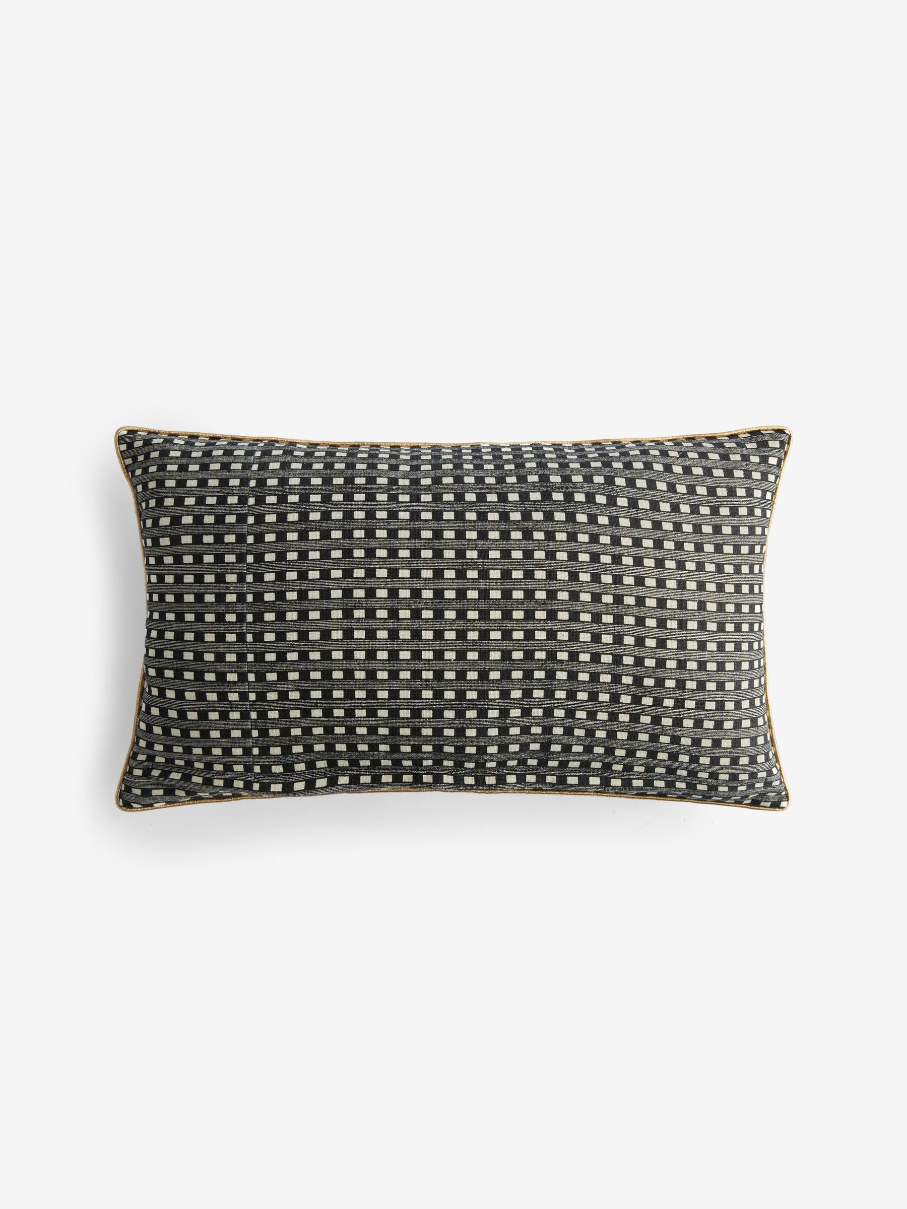 Rockett St George slogan embroidered cushion 30x50cm - British product