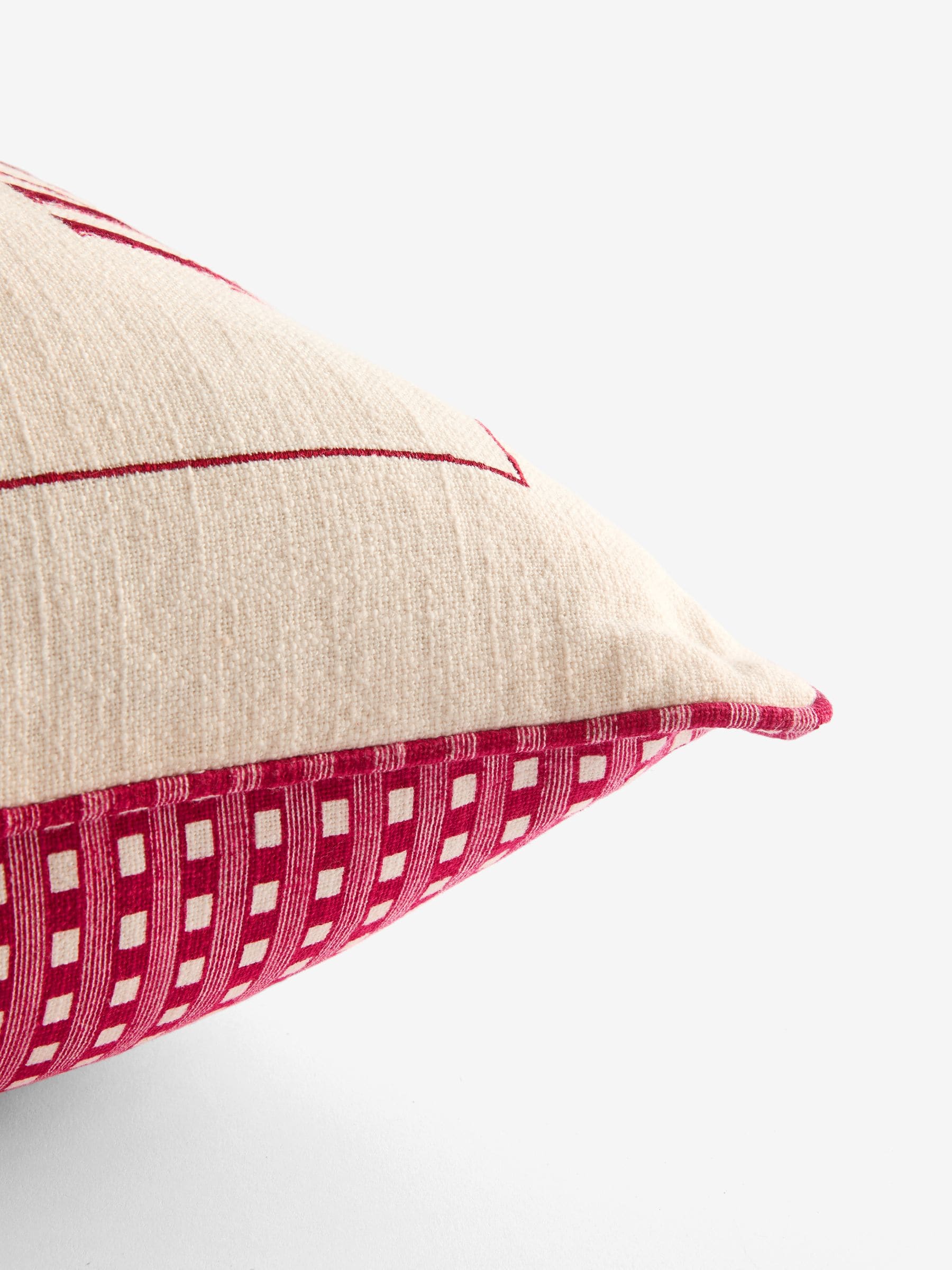 Rockett St George Take A Seat embroidered cushion 45cm - British product