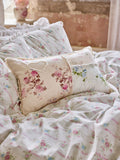 Shabby Chic floral patchwork cushion 30x50cm - British product