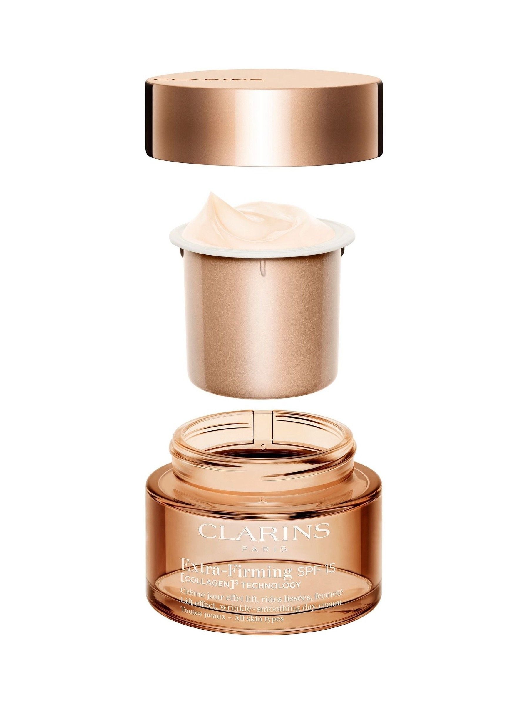Clarins firming cream SPF15 refill 50ml, imported from the UK