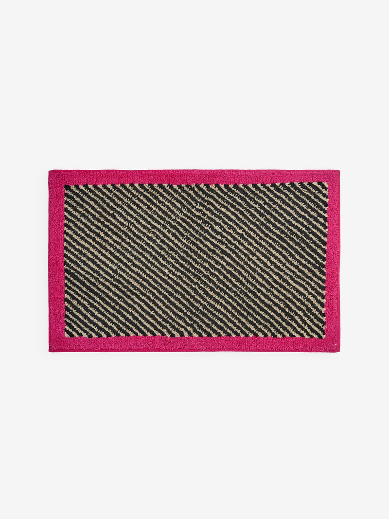 Rockett St George Sandstripe bath mat 50x80cm, imported from the UK