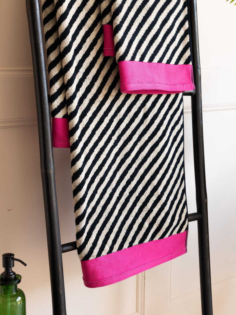 Rockett St George multi sandstripe cotton towel (British brand)