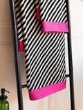 Rockett St George multi sandstripe cotton towel (British brand)